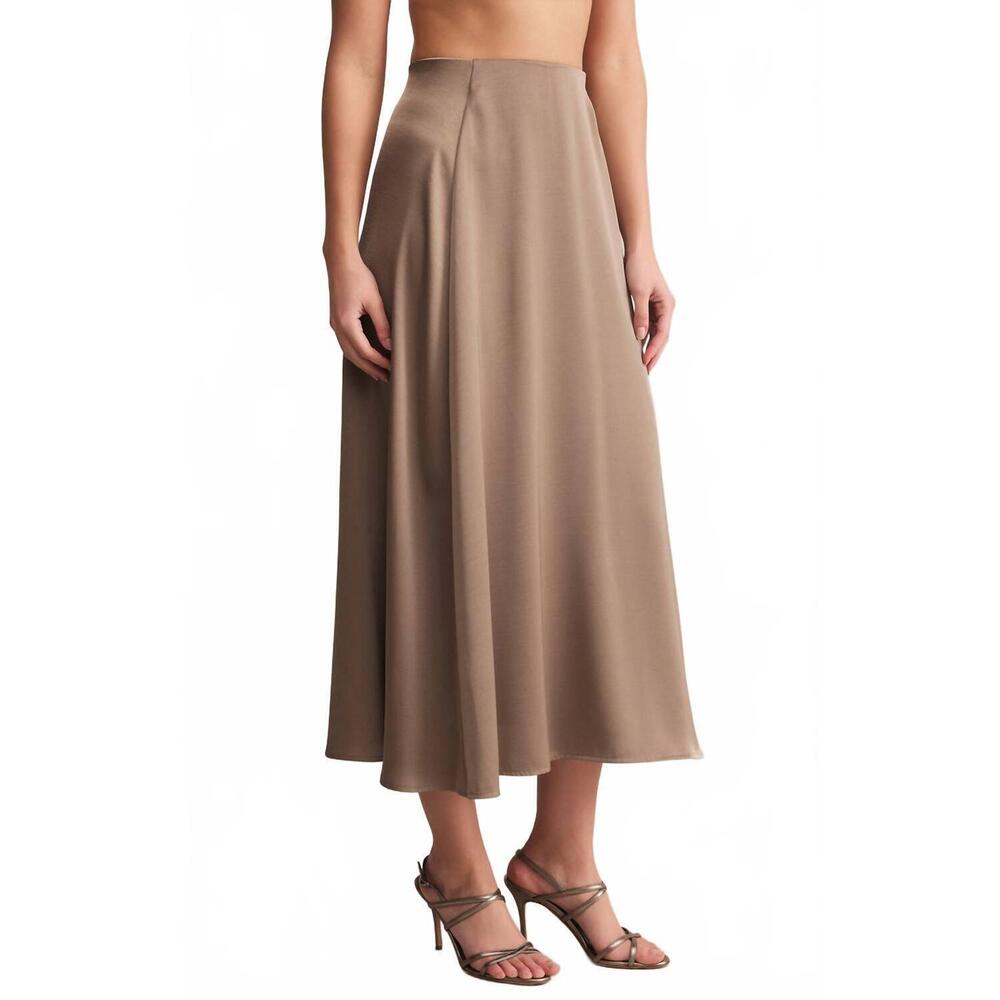 NEW Z SUPPLY northpointe satin midi skirt in moonlight - Picture 3 of 4